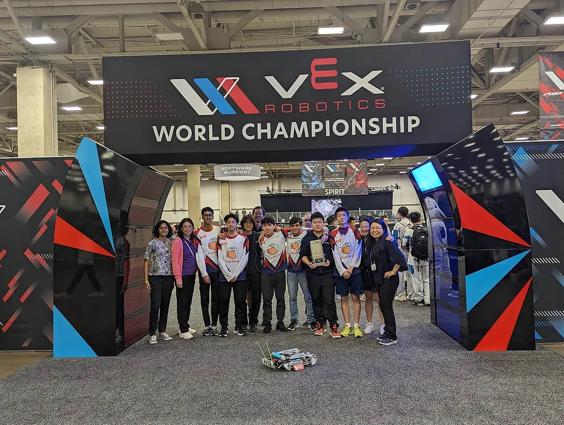 Students with Robotics